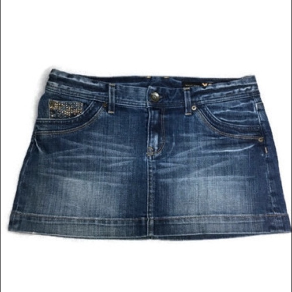 Express Blue Denim Skirt